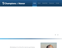 Tablet Screenshot of championsofhonor.com
